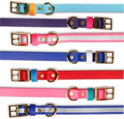 Wholesale PVC Waterproof Pet Products Reflective Dog Collars Walking Dogs