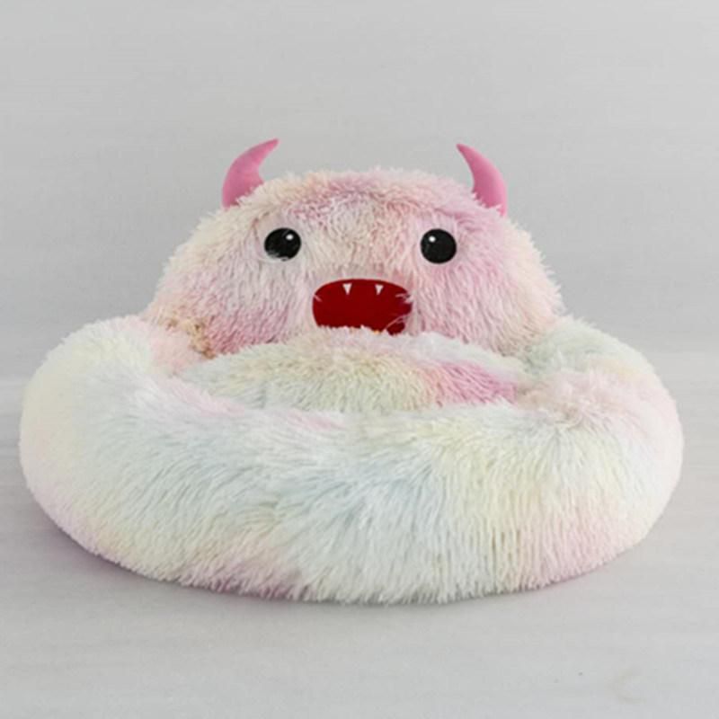 Long Plush Monster Design Pet Bed Cat Bed Pet Sofa