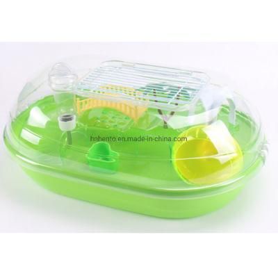 Luxury Design Pink Green Blue Acrylic Two Layers Hamster Cage with Interesting Accessories