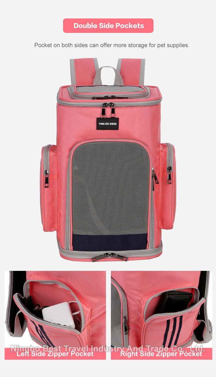 Travel Camping Small Cats Dog Backpack Carrier Bag Ventilated Breathable Pet Backpack