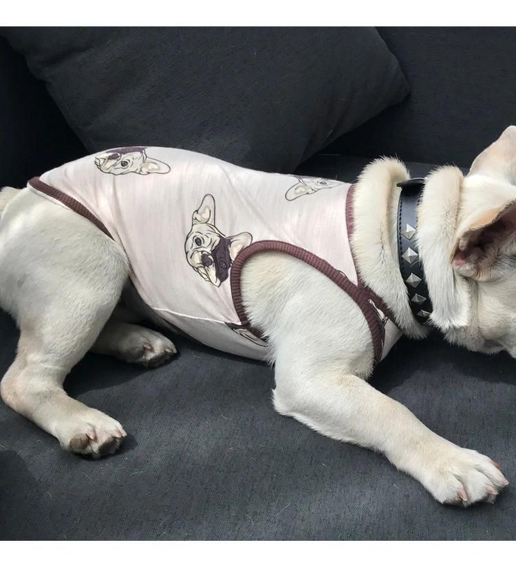 Summer Pet T-Shirt Cat Clothes for French Bulldog Match Owner and Dog Clothes Parent-Child Dog Pet Clothing