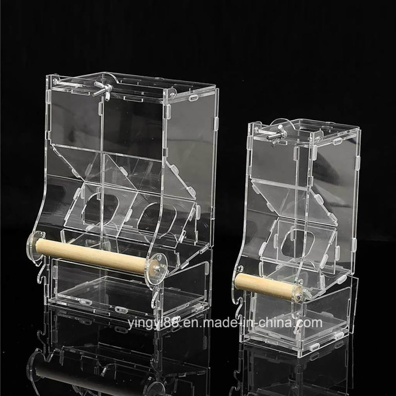 Wholesale No Mess Acrylic Bird Feeder Shenzhen Factory