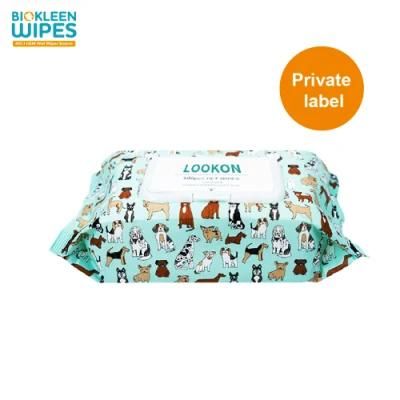 Biokleen Custom Material Non-Woven Non-Alcohol Dog Clean OEM Pet Wipes