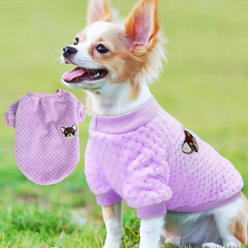 Sweet Cute Autumn Winter Dog Clothes Pet Sweater Round Neck Two-Legged Clothes Dog Sweater