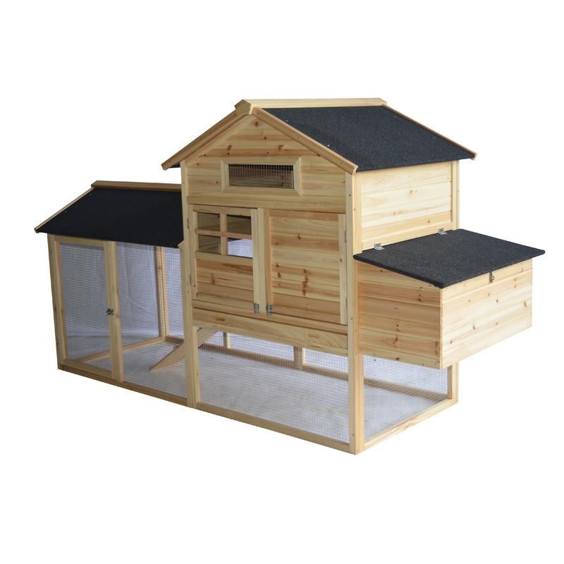 Nesting Box Natural Wood Color Wooden Hen House Chicken Coop