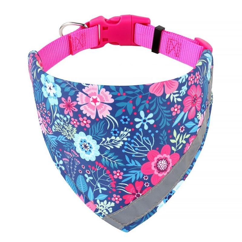 Personalized Pet Accessories Nylon Webbing Collar Bandana for Dogs/Customized