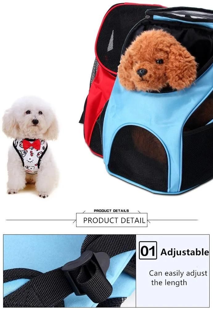 Outside Mesh Fabric Light Small Dog Pet Bag Backpack