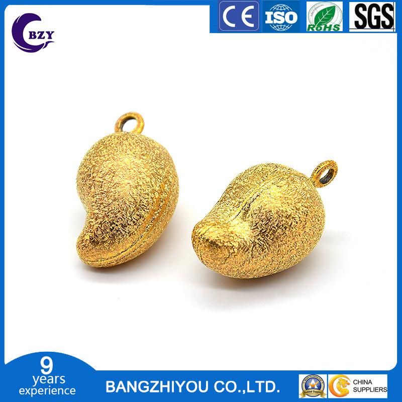 DIY Jewelry Accessories Metal Crafts Wrinkled Metal Copper Bell Hook Jade Type Water Piano Bell