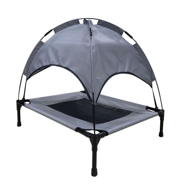 Durable Outdoor Travel Pet Camping Bed, Overhead Dog Tent with Portable Canopy