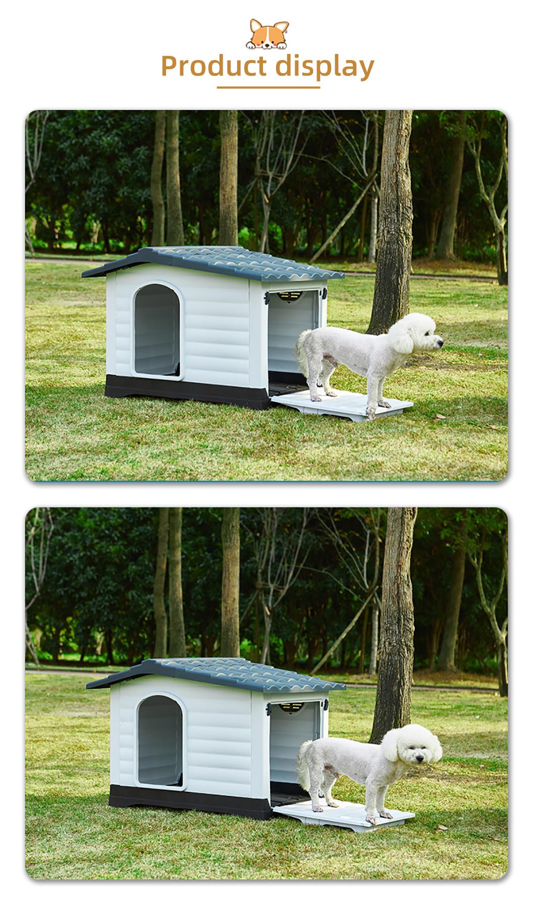 PP Material Hard Plastic Dog House Samoyed Use