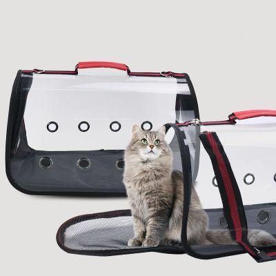 Transparent Comfortable Breathable Portable Cat and Dog Pet Travel Carrying Backpack Bag