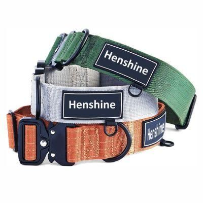 ODM Wholesale Amazon Hot-Selling Heavy-Duty Tactical Dog Collars, Quick Release and Customizable Collares PARA Perros