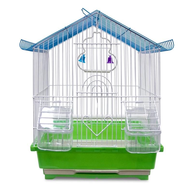 Wholesale Pet Bird Cage Aiyue Strong Folding Custom Small Iron Wire Parrot Breeding Cage Houses for Parrots and Birds Blue