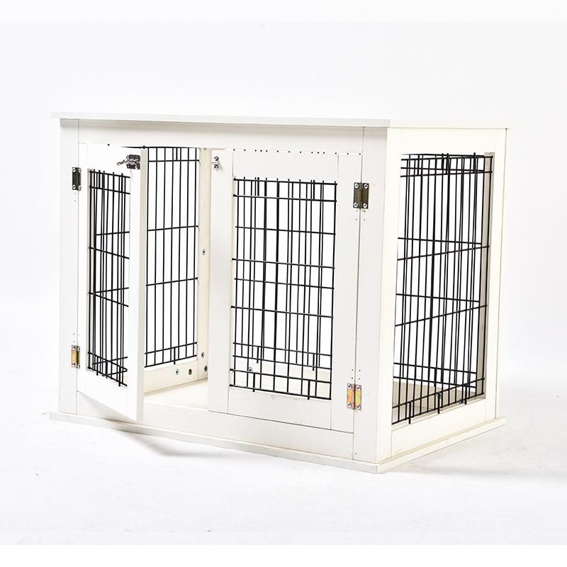 Furniture Style Double Doors Dog Cage Wooden Pet Kennels