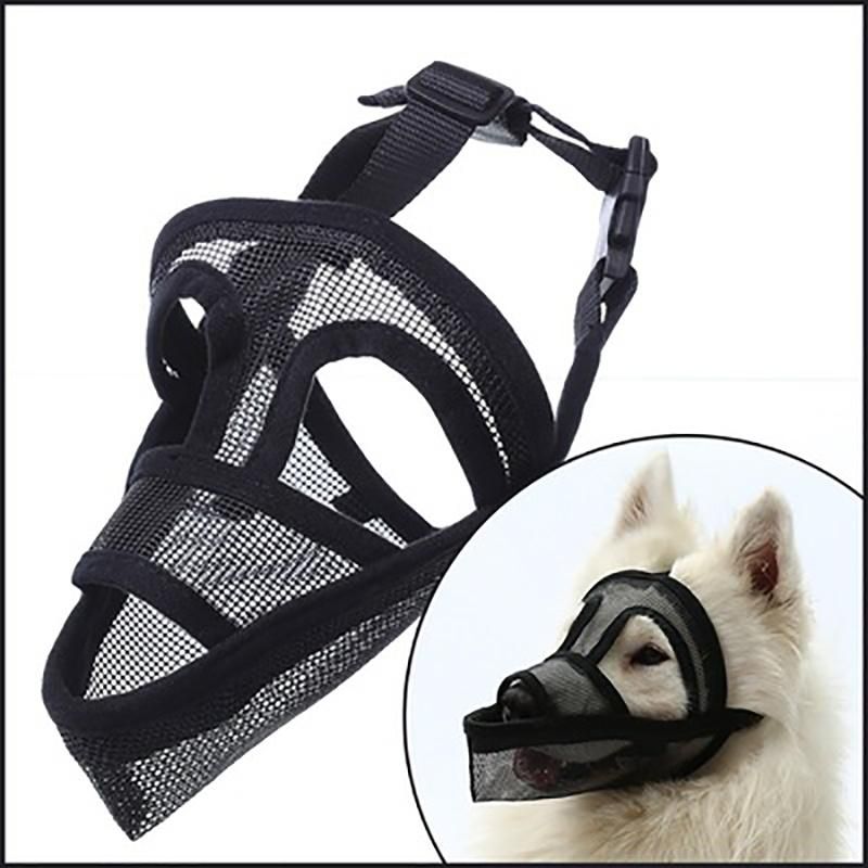 Anti Bite Anti-Eating Licking Biting Mesh Breathable Dog Mouth Cover
