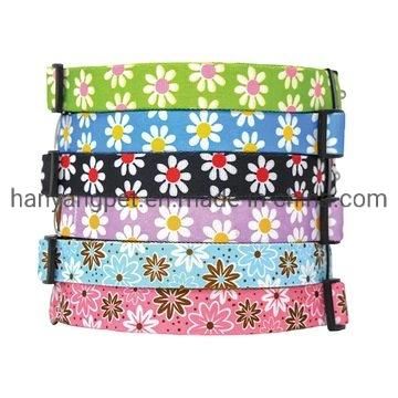 Custom Brand Logo Printed Pet Dog Collar Adjustable Dog Collar