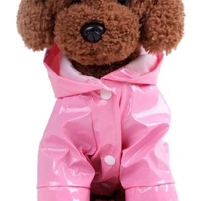 Summer Outdoor Pet Raincoat Waterproof Jackets PU Apparel Clothes