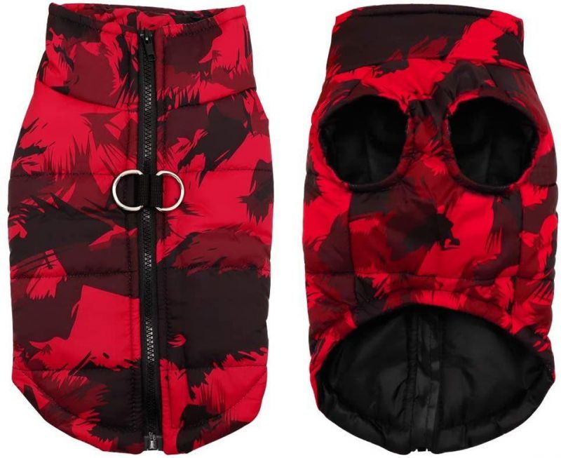 Waterproof Double D Ring Warm Dog Coat