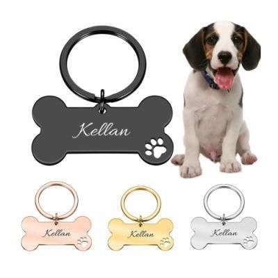 Engraved Pet ID Name Adjustable Metal Pet Pendant Pet Accessories