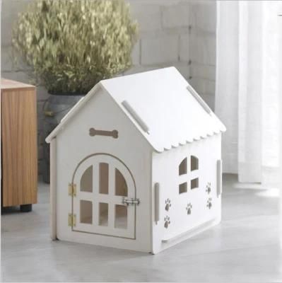 Waterproof and Moisture-Proof Wood Plastic Dog House Flushable Cat Furniture Teddy Dog Cage