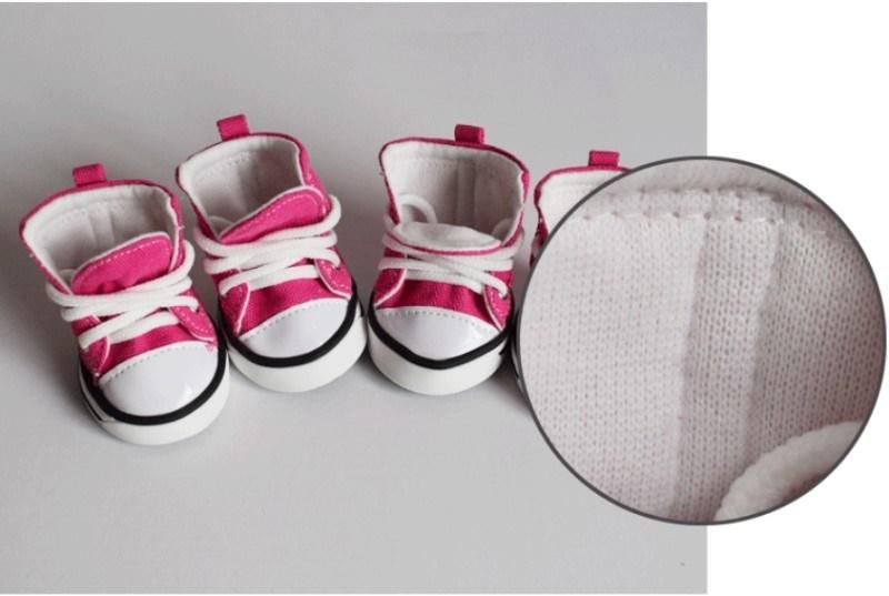 4PCS/Set Outdoor Pet Dog Canvas Shoes
