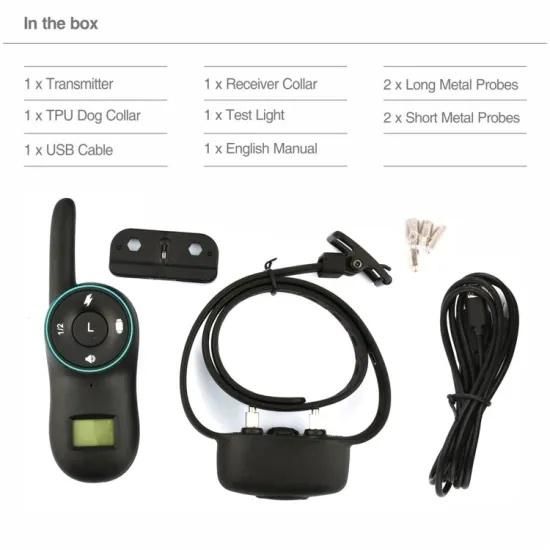 Wholesale Custom Pet Training Tool Anti Barking Device Dog Training Collar with Shock/ Vibration/ Sound/Pet Toy