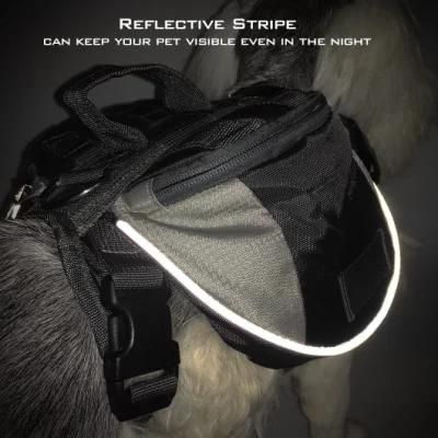 Wholesale Adjustable Outdoor Visiable Durable Hiking Dog Saddle Bag