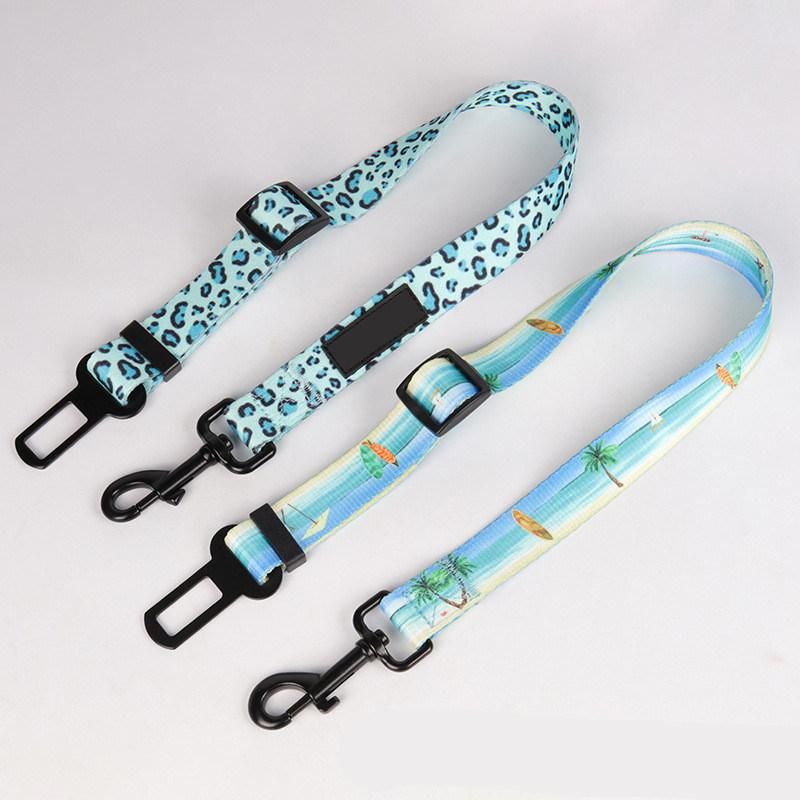 Dog Car Safety Belt Design Dog Cat Seatbelt Belt Polyester Wholesale Dog Body Belt Leash
