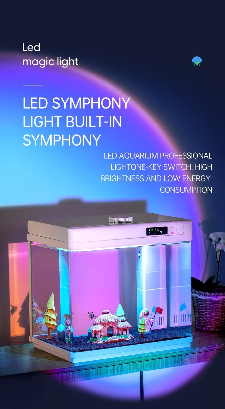 Yee Factory Wholesale Glass Aquarium Multi-Functional Fish Tank Aromatherapy Aquarium