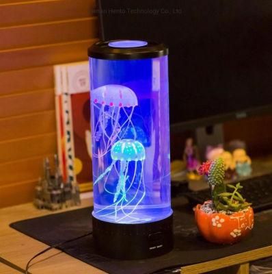 Round LED Fantasy Jellyfish Lamp 6 Color Changing Light Effects Mood Lamp