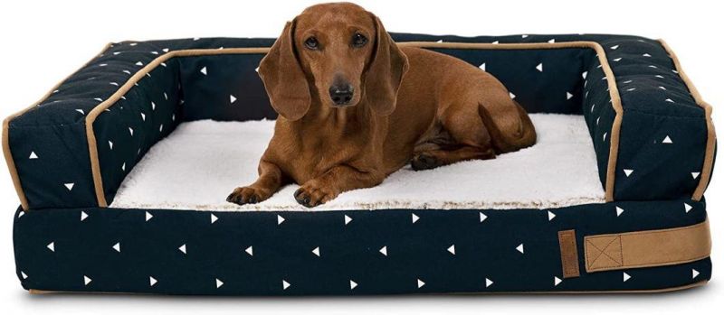 OEM Pet Supplier Customzied Pet Bed Foam Sofa Style Dog Bed