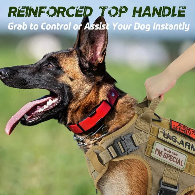 Tactical Dog Harness for Large Medium Dogs Military Dog Harness with Handle