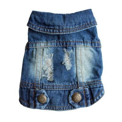 Dog Jeans Jacket Cool Blue Denim Coat