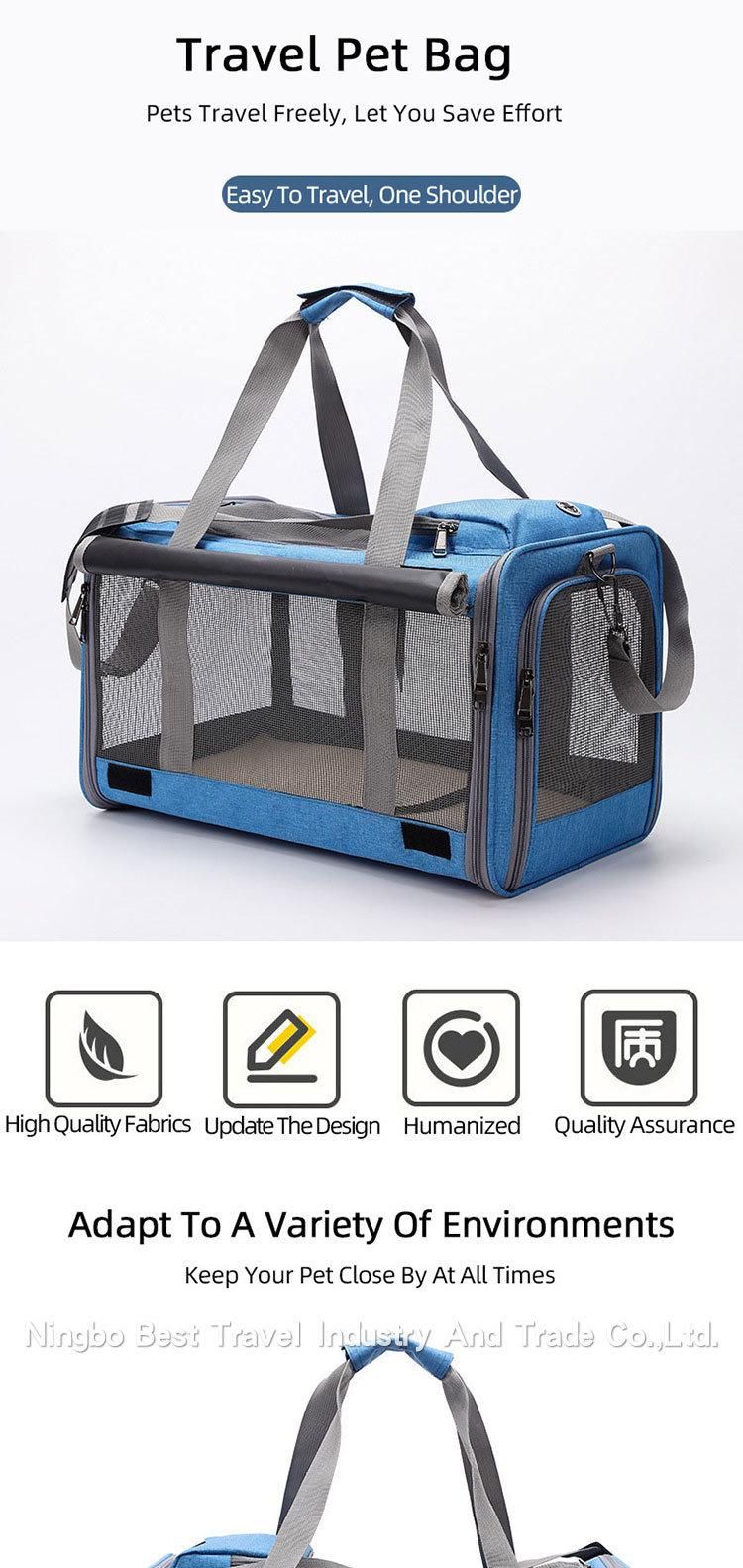 Full Window Breathable Pet Cage Handbag Cat Dog Travel Bag Shoulder Bag Pet Carrier Supply