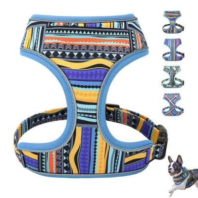 Free Design Custom Dog Harness Adjustable Harness Dog Personalized Breathable Dog Harness Pet