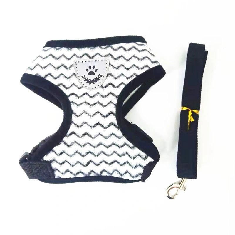 Reflective Pet Vest Cat Dog Harness Pet Outdoor Supplies Adjustable Stripe Wave Chest Strip