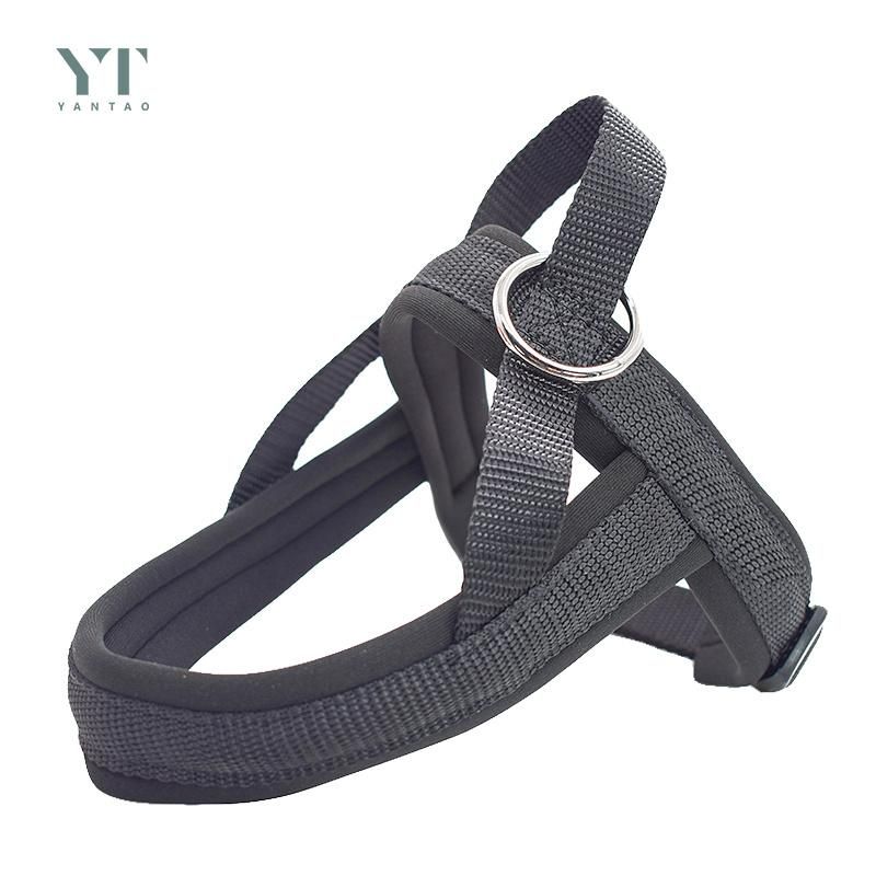 Manufacturers Plain Dog Lead Nylon Tactical Soft Neoprene Padded Quick Fit R Dog Strap Harness for Dogs