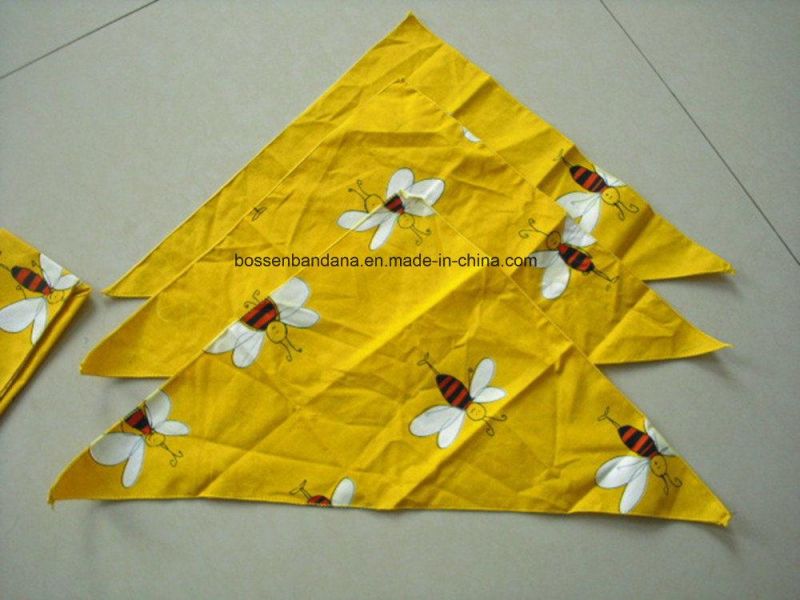OEM Custom Design Print Cotton Polyester Pet Triangle Bandana Manufacturer