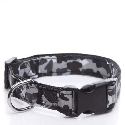 Nylon Camouflage Adjustable Dog Collar for Medium and Large Dog