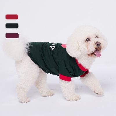 Hot Sale Fashion Round Neck Pet Coat for Small Dogs Spring Autumn Pet Couple Clothes Cute Warm Dog Coat