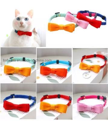 Cute Breakaway Cat Collar Bow Ties Adjustable Safety Buckle Kitten Dog Collar Pet Accessories Wholesale