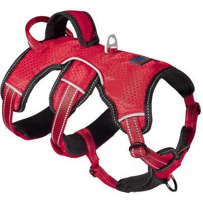 Dual Escape Proof Padded Dog Harness for Comfortable with Handle Dog Lift Harness