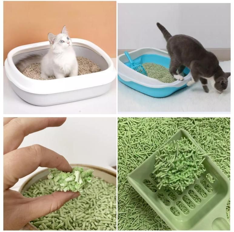 Clumping Tofu Cat Litter Natural Flushable Cat Litter Plant Ultra Odor Silica Sand Control Cat Kitten Litter