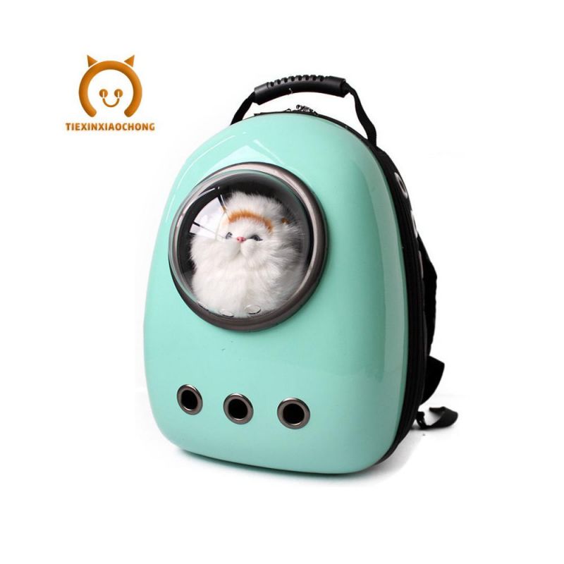 Factory Wholesale PVC Transparent Cover Pet Bag Cat Breathable Chest Backpack Space Pet Cat Bag