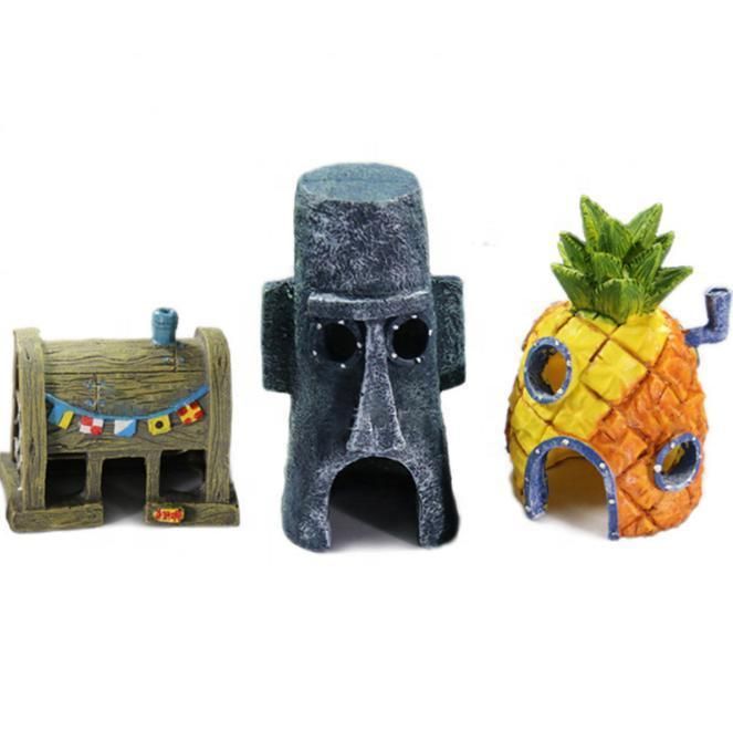 Hot Sale Cartoon Castle Collection Aquarium Ornament