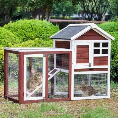 Wooden Pet Small Animal House Rabbit Hutch Chicken Coop Dog Cage