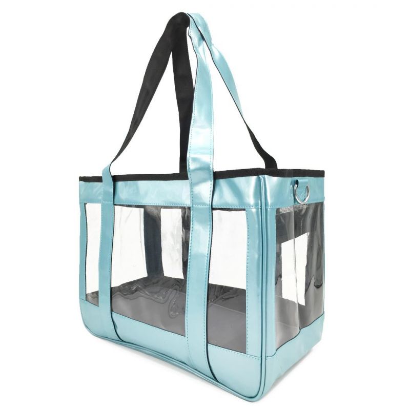 Safety Transparent Outdoor Handbag Pet Fashion Puppy Kitty Tote Bag Carrier