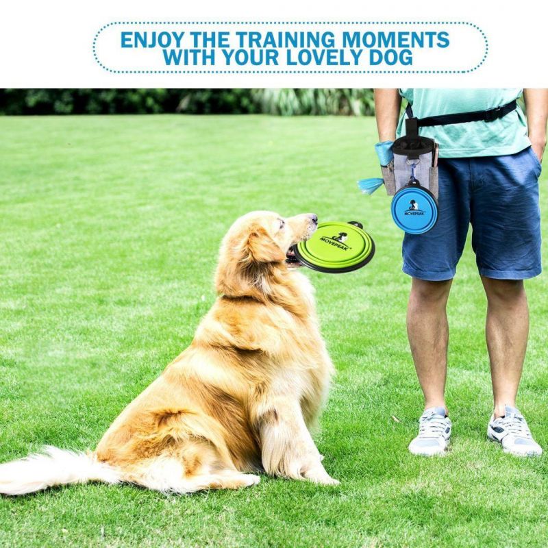 Portable Pet Dog Puppy Pouch Walking Food Treat Snack Training Pocket Waist Storage Bag for Outdoor Pet training Supplies Products