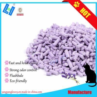 Lavender Scent Cat Litter with Odor Control and Flushable