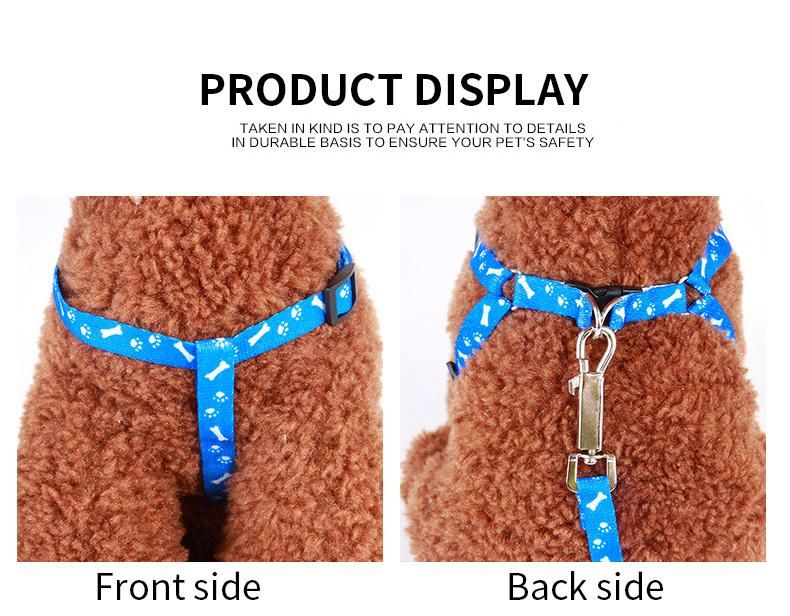 2022 Polyester Printing No Pull Multi-Colors Training Adjustable Pet Harness